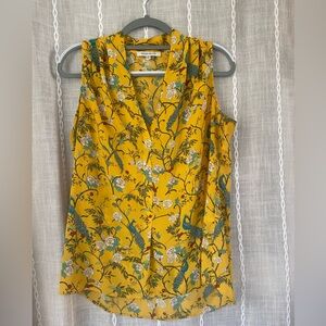 Rose & Olive Mustard Floral Blouse